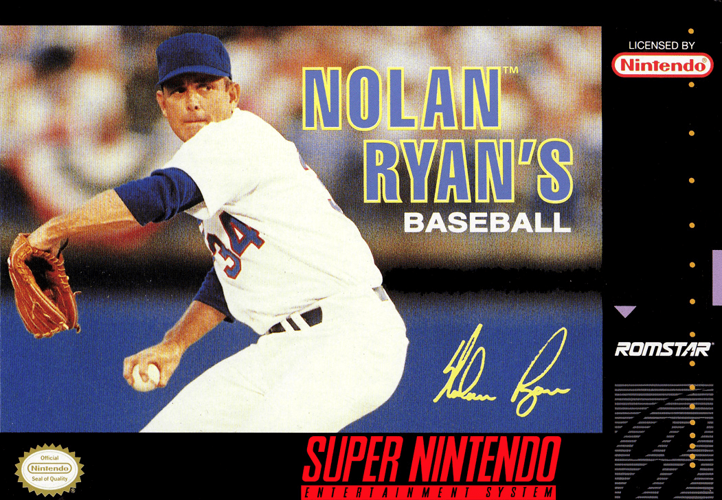 Nolan Ryan's Baseball box art for Super Nintendo